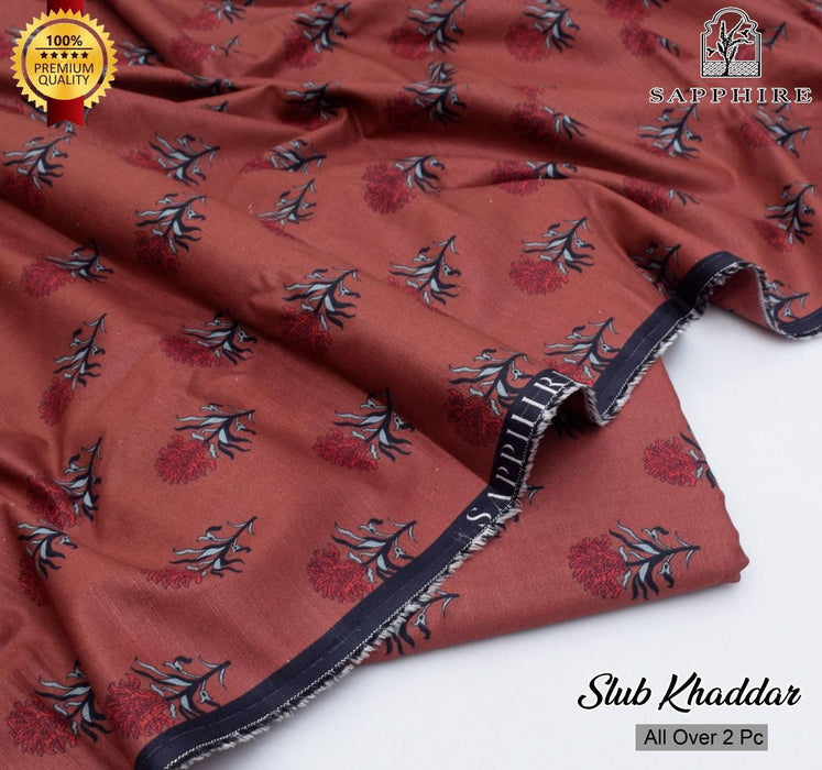 Sapphire & Nishat- Khadder Printed shirt / Trouser