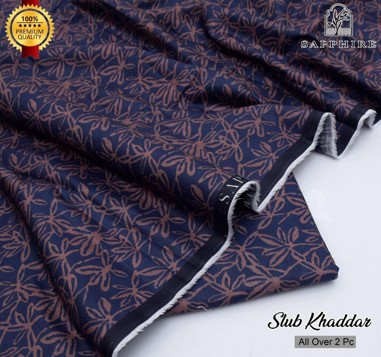 Sapphire & Nishat- Khadder Printed shirt / Trouser