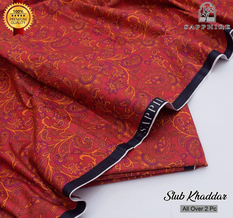 Sapphire & Nishat- Khadder Printed shirt / Trouser