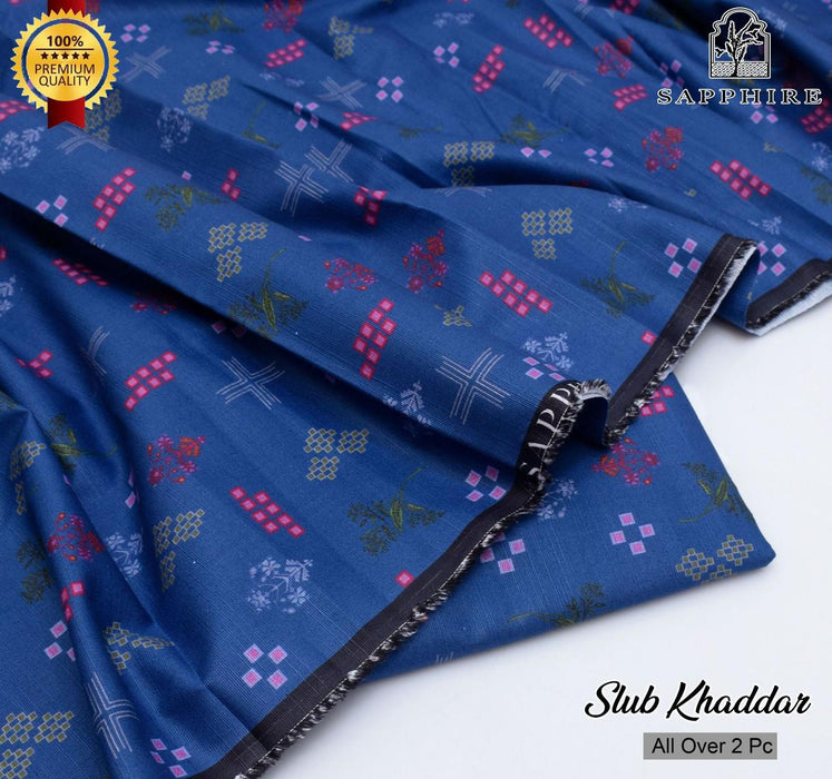 Sapphire & Nishat- Khadder Printed shirt / Trouser