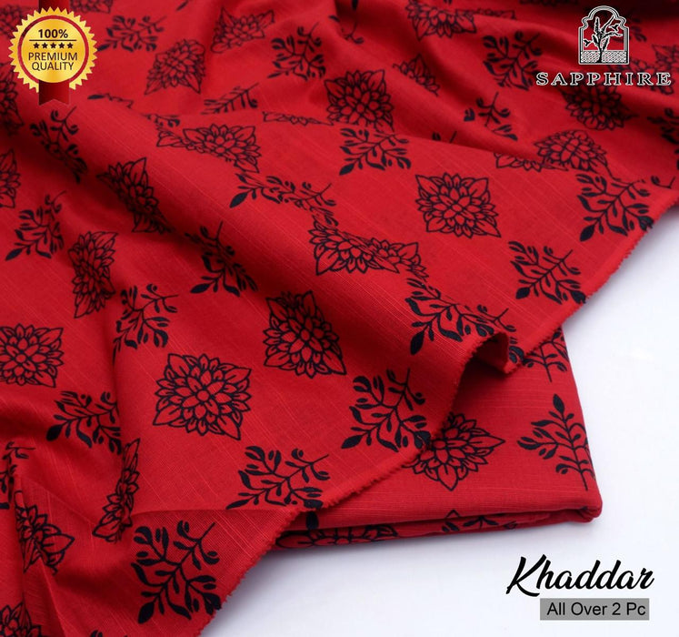 Sapphire & Nishat- Khadder Printed shirt / Trouser