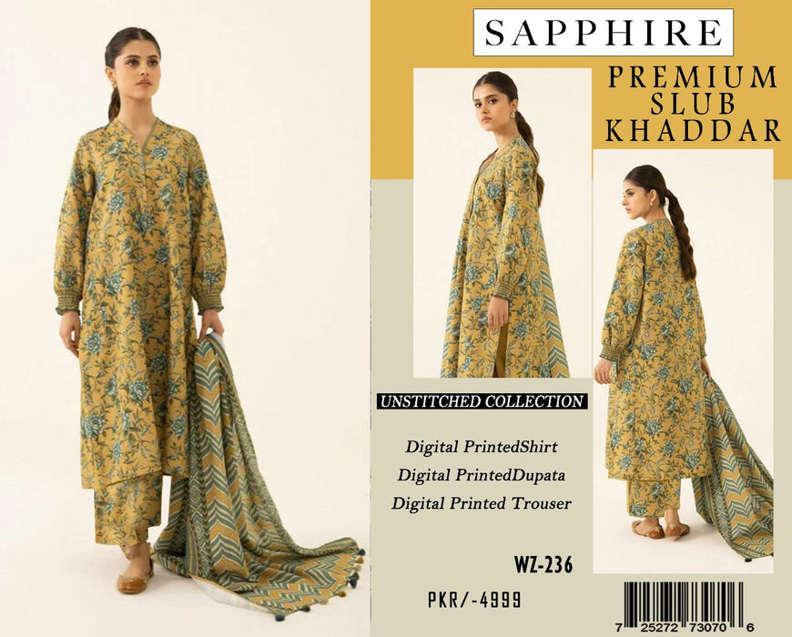 Winter Exclusive Collection 2024-2025 Sapphire Prints (Premium Slub Khaddar)