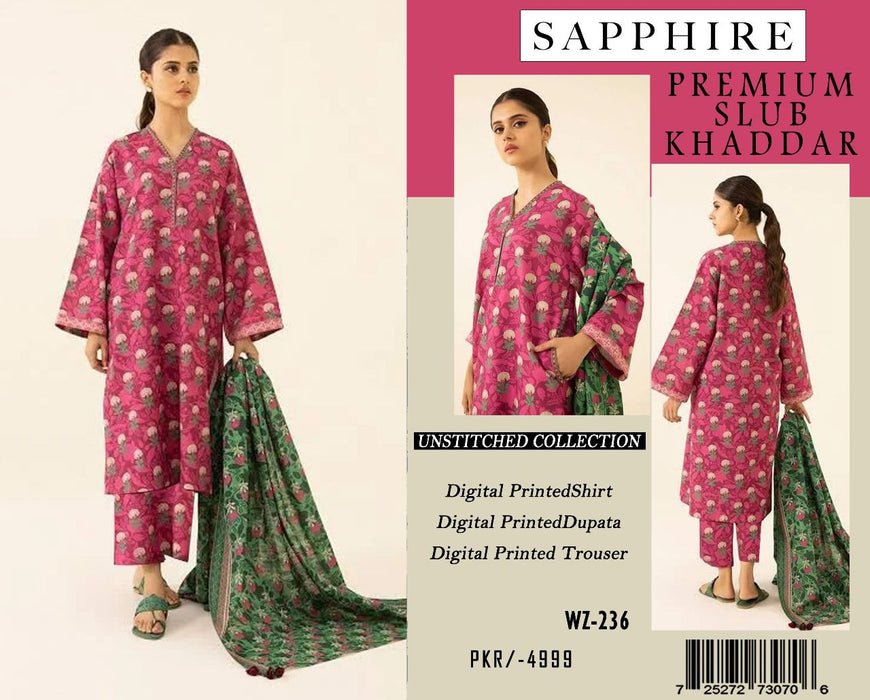 Winter Exclusive Collection 2024-2025 Sapphire Prints (Premium Slub Khaddar)