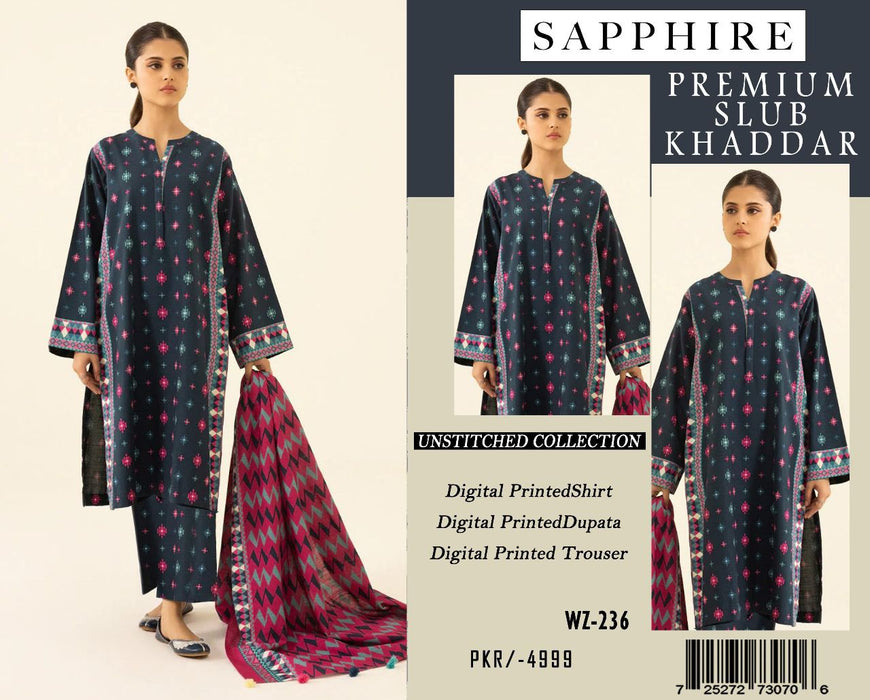 Winter Exclusive Collection 2024-2025 Sapphire Prints (Premium Slub Khaddar)