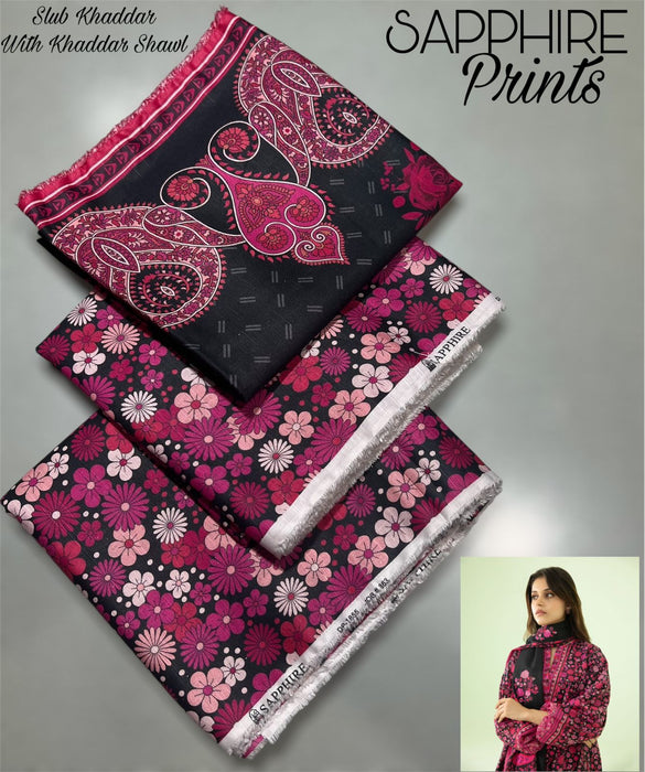 Winter Exclusive Collection 2024-2025 Sapphire Prints (Premium Slub Khaddar)