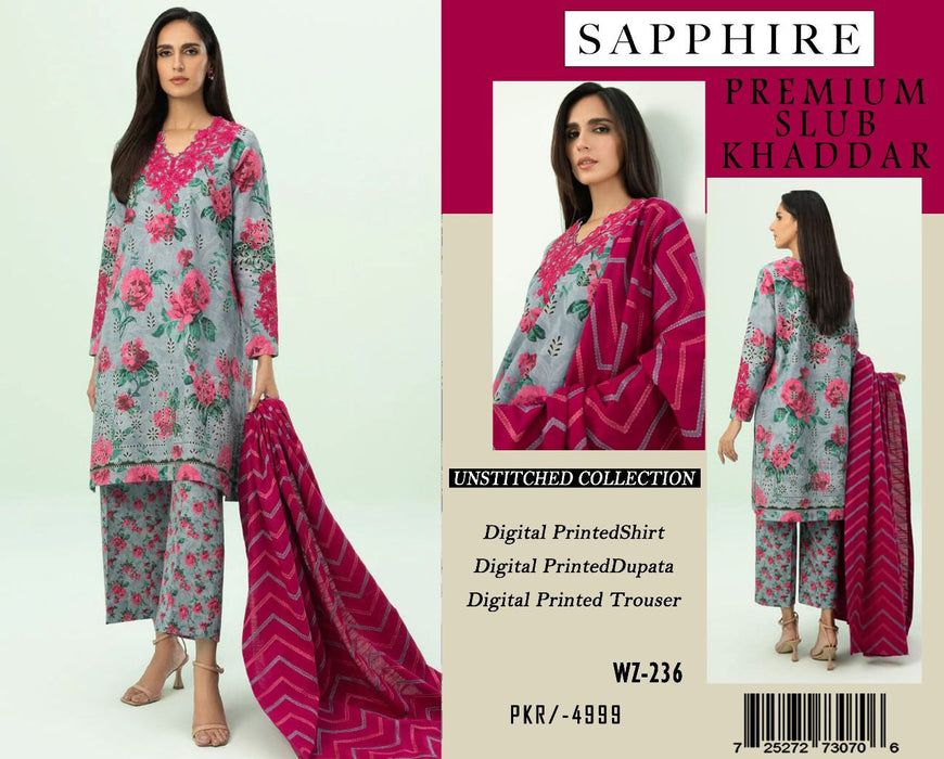 Winter Exclusive Collection 2024-2025 Sapphire Prints (Premium Slub Khaddar)