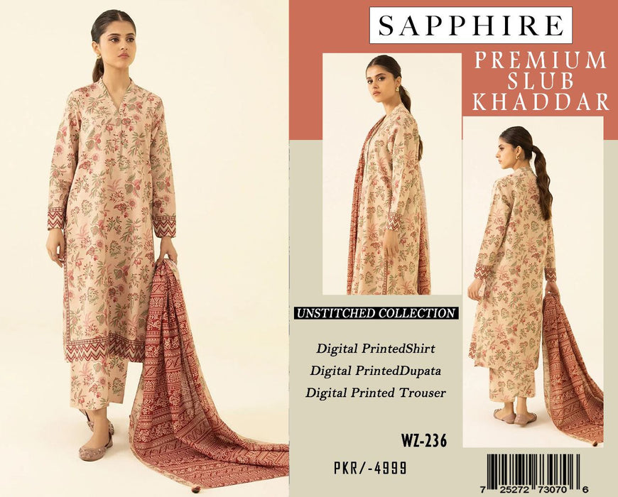 Winter Exclusive Collection 2024-2025 Sapphire Prints (Premium Slub Khaddar)