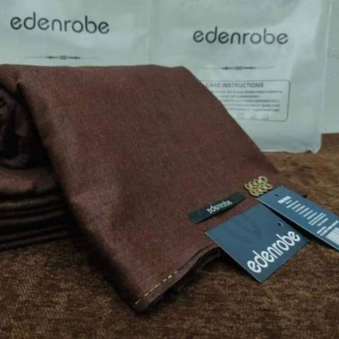 Edenrobe Slub Wool Gents Suiting's Unstitched Winter Collection