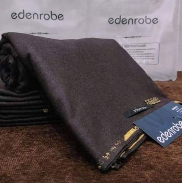 Edenrobe Slub Wool Gents Suiting's Unstitched Winter Collection