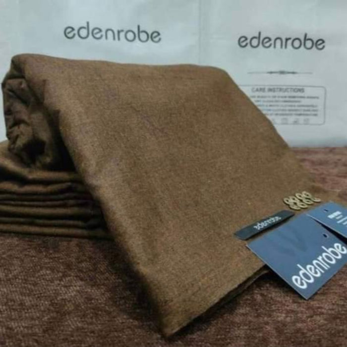 Edenrobe Slub Wool Gents Suiting's Unstitched Winter Collection