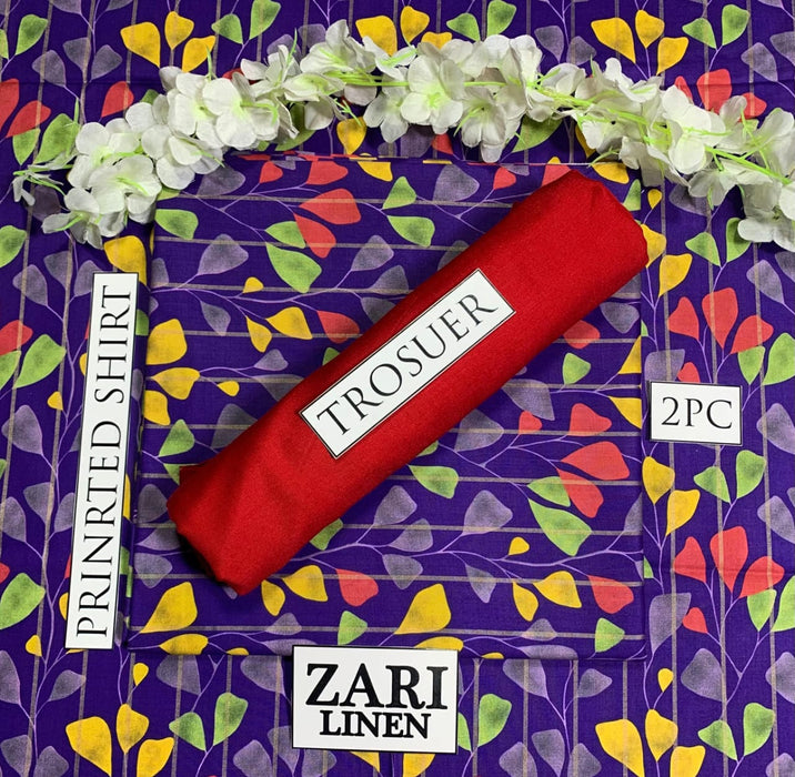 ZARI LINEN / DORIYA LINEN /LINEN 2PC