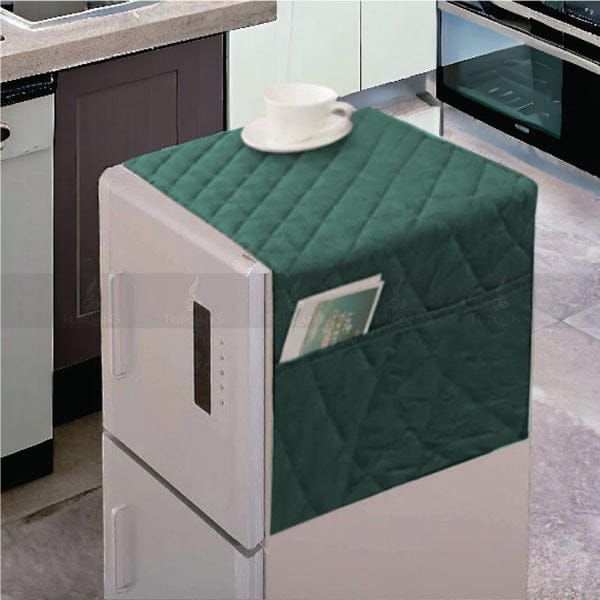 QUILTED PRINTED/PLAIN FRIDGE COVER