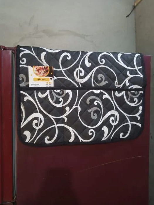 QUILTED PRINTED/PLAIN FRIDGE COVER