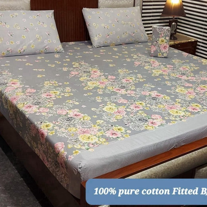 PURE COTTON FITTED BEDSHEET