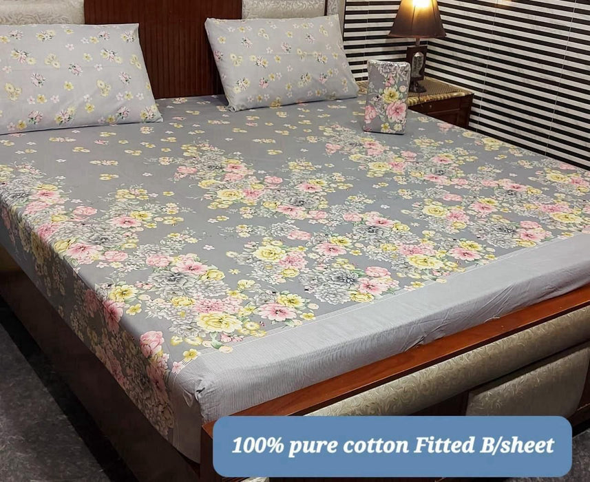 PURE COTTON FITTED BEDSHEET