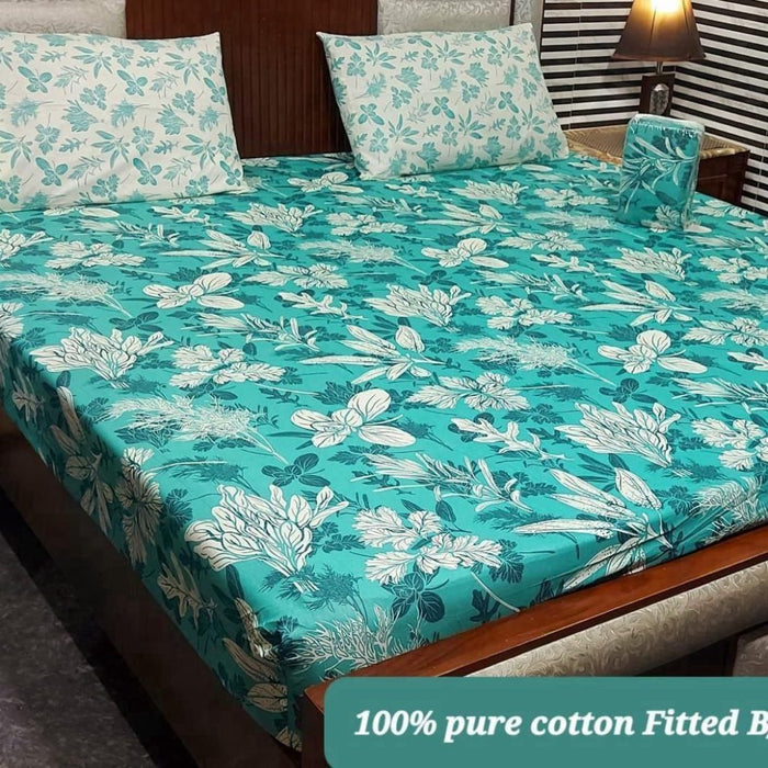 PURE COTTON FITTED BEDSHEET