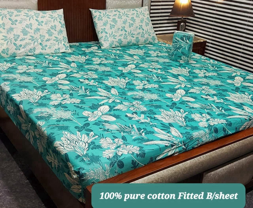 PURE COTTON FITTED BEDSHEET