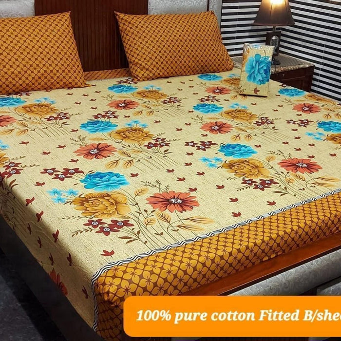 PURE COTTON FITTED BEDSHEET