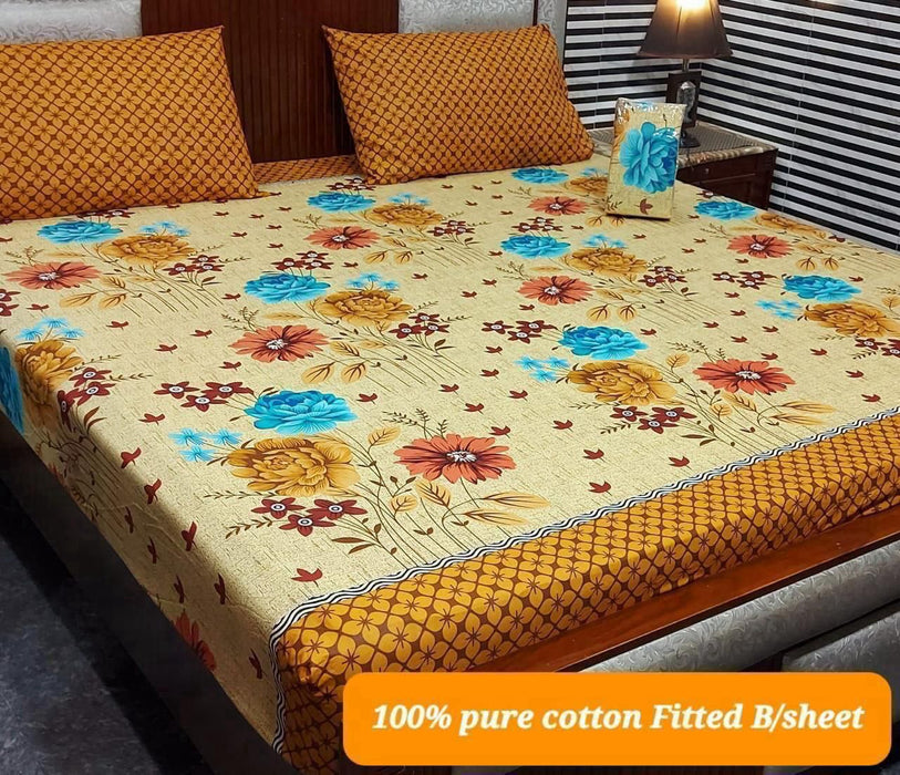 PURE COTTON FITTED BEDSHEET