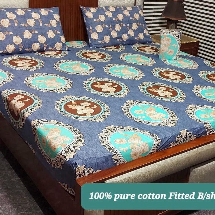 PURE COTTON FITTED BEDSHEET