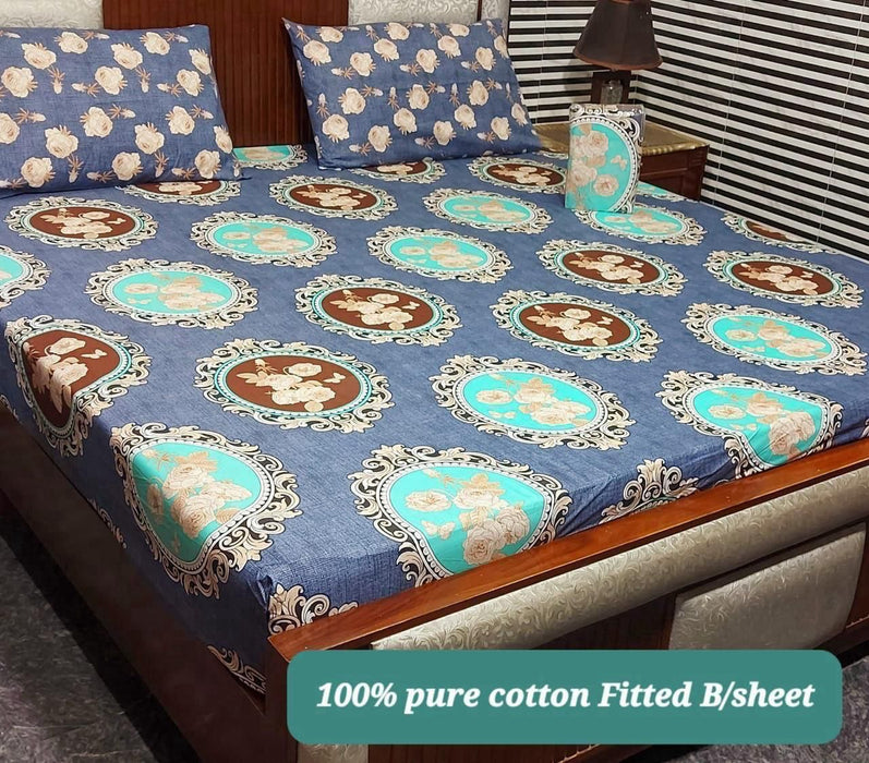 PURE COTTON FITTED BEDSHEET