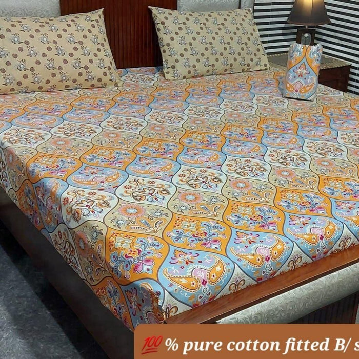 PURE COTTON FITTED BEDSHEET