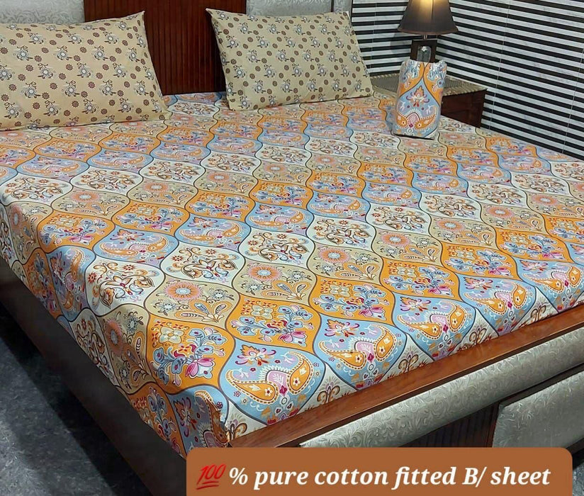 PURE COTTON FITTED BEDSHEET