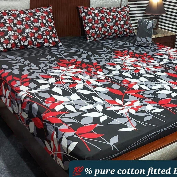 PURE COTTON FITTED BEDSHEET