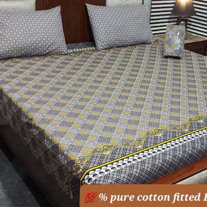 PURE COTTON FITTED BEDSHEET