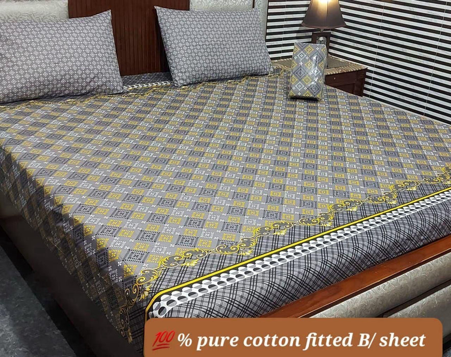 PURE COTTON FITTED BEDSHEET