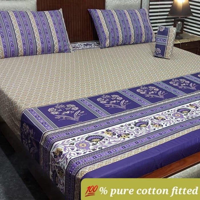 PURE COTTON FITTED BEDSHEET