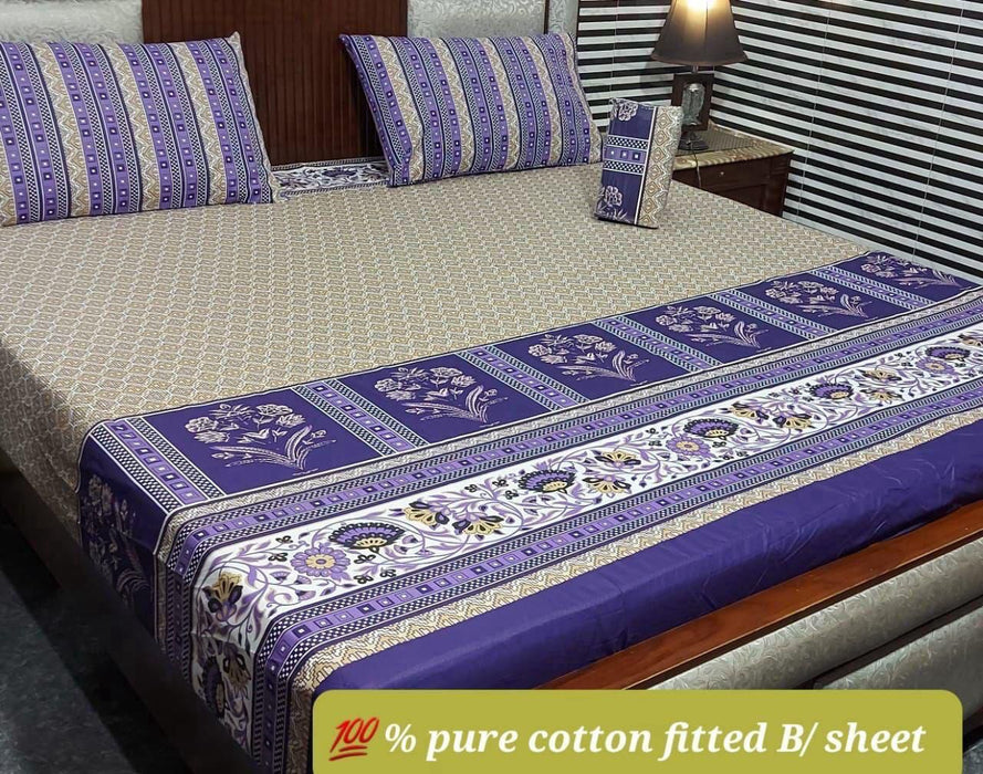 PURE COTTON FITTED BEDSHEET