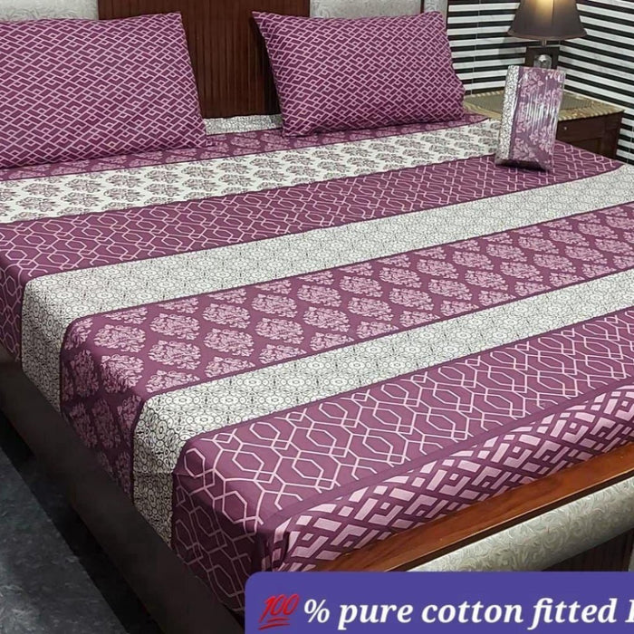 PURE COTTON FITTED BEDSHEET