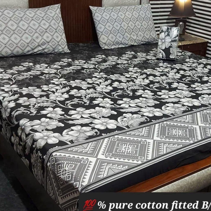 PURE COTTON FITTED BEDSHEET