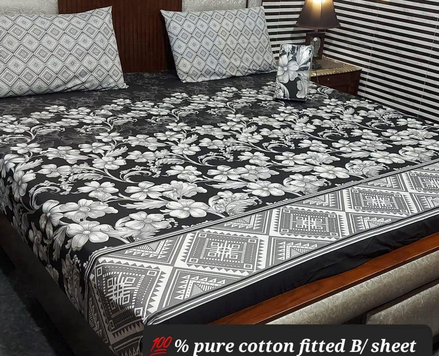 PURE COTTON FITTED BEDSHEET