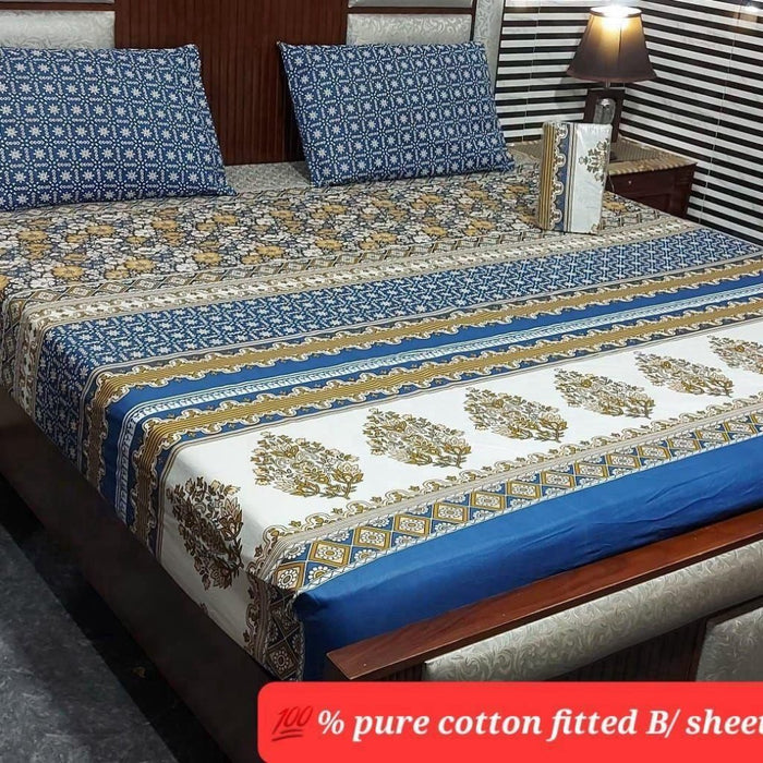 PURE COTTON FITTED BEDSHEET