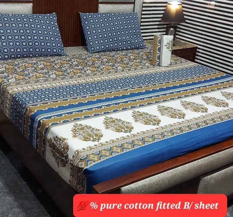 PURE COTTON FITTED BEDSHEET