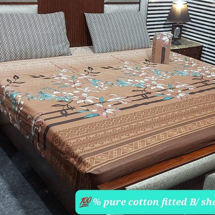 PURE COTTON FITTED BEDSHEET