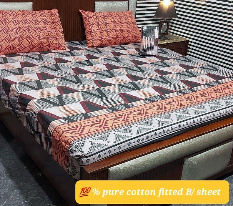 PURE COTTON FITTED BEDSHEET