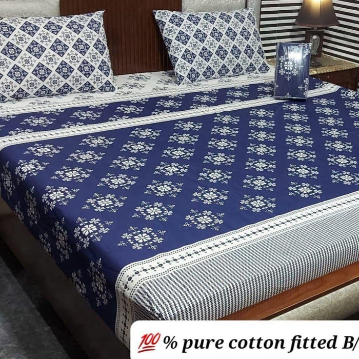 PURE COTTON FITTED BEDSHEET