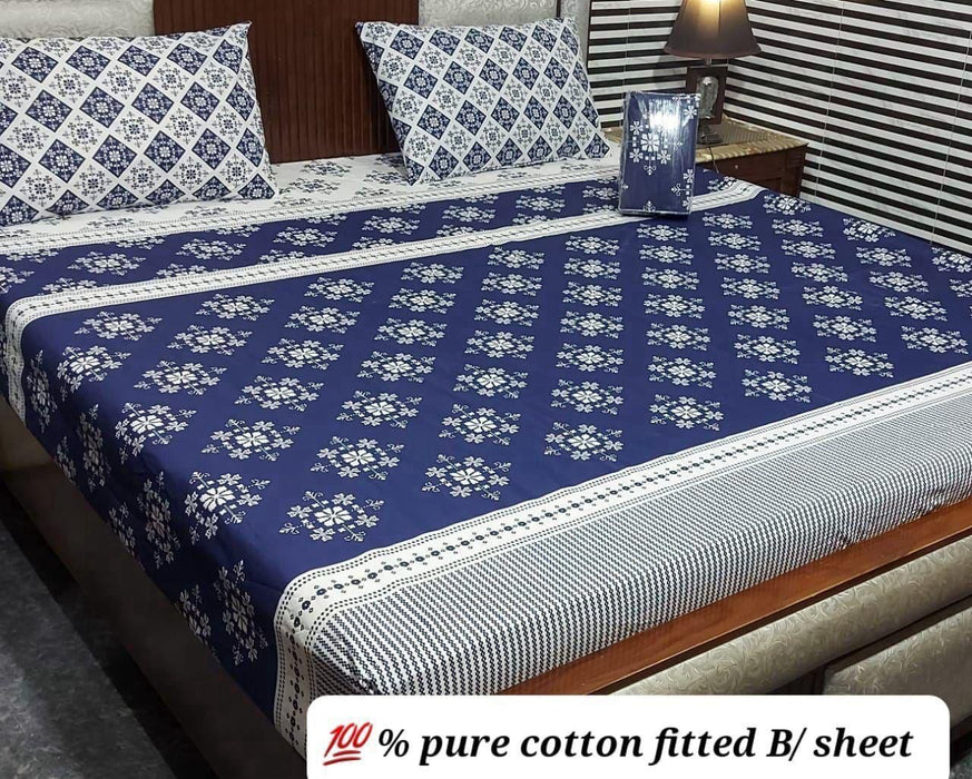 PURE COTTON FITTED BEDSHEET