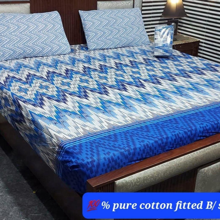 PURE COTTON FITTED BEDSHEET