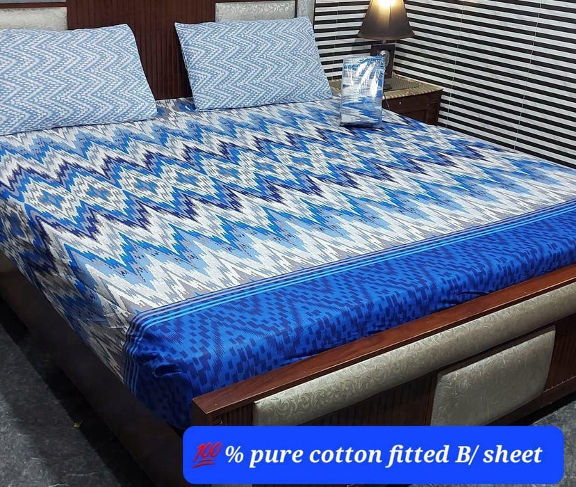 PURE COTTON FITTED BEDSHEET