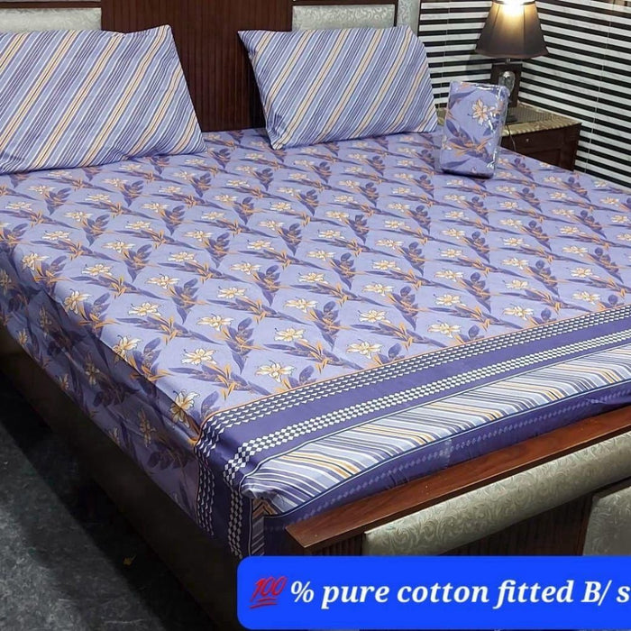 PURE COTTON FITTED BEDSHEET