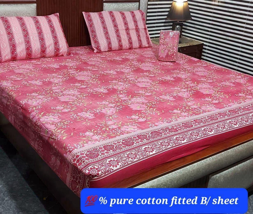 PURE COTTON FITTED BEDSHEET