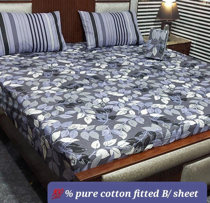 PURE COTTON FITTED BEDSHEET