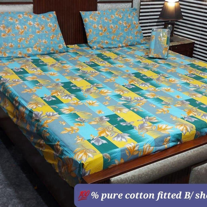 PURE COTTON FITTED BEDSHEET