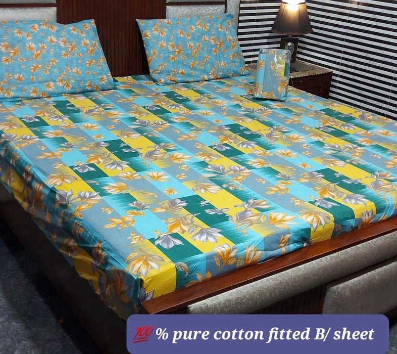 PURE COTTON FITTED BEDSHEET