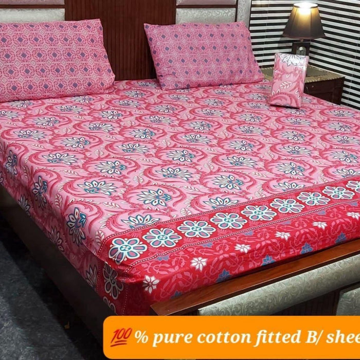 PURE COTTON FITTED BEDSHEET