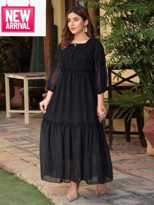 Plain chaffon Frock